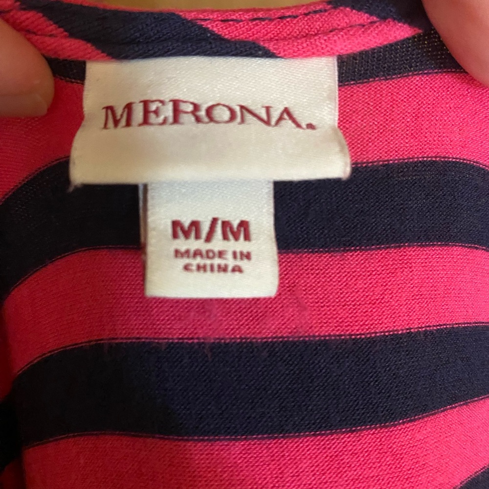 Striped Pink and Black Maxi Dress - Picture 2 of 8